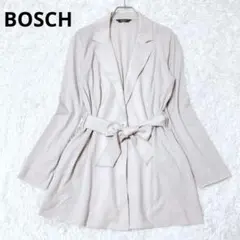 ボッシュ　テーラードジャケット　コート　きれいめカジュアル　ベージュ　毛