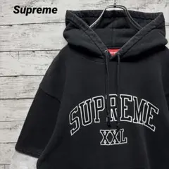 911【人気のL】シュプリーム　アーチロゴ　ビッグロゴ　人気色　パーカー