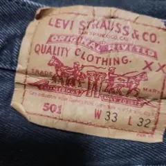 LEVI'S 501 ブラックデニム W33 L32