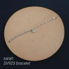 【新品未使用品】SV925 sarah ブレスレット チェーンブレス ジルコニア