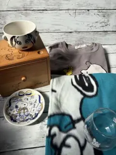 SNOOPY 木製ボックス❤︎小物入れ❤︎グラス食器　ブランケット❤︎Tシャツ