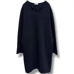 グラシア GLACIER 膝丈ワンピース ブラック Ｍ シンプル カジュアル