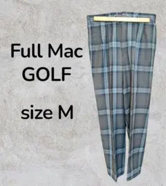Full Mac GOLF ゴルフウェア スラックス パンツ チェック柄　古着