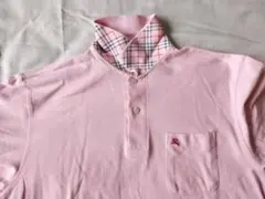 Burberry Golf バーバリー　ノバチェック ポロシャツ　L　ピンクのサムネイル
