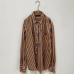 ZARA WOMAN】ストライプ　長袖　シャツ　オーバーサイズ【M】マルチカラーのサムネイル