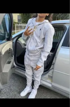 Polo Ralph Lauren グレー ジップアップパーカー