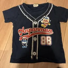 しまむら アンパンマン バイキンマン 野球 半袖Tシャツ 100