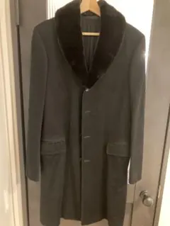 SAINT LAURENT 21AW オーバーサイズダブルブレストファーコート - メルカリ
