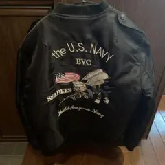 THE U.S.NAVY SEABEES MA-1フライトジャケット スカジャン