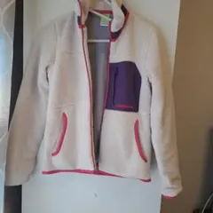 adidas フリースジャケット Sサイズ クリーム色　おまけ付き♥️