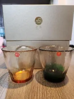 津軽びいどろグラス2個セット