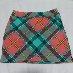 チェック柄 レディース ゴルフスカート　G002