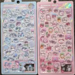 国内正規品　ボンボンドロップシールオリジナル ももいろ　みずいろ　2枚セット