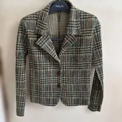 PLEATS PLEASE チェック柄 プリーツ テーラードジャケットのサムネイル