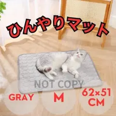[2매] 쿨 매트 그레이 M 62 x 51 cm 반려견 및 고양이용 펫 매트
