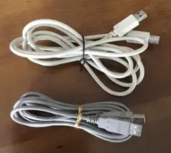 USB A - USB Bケーブル 2本セット