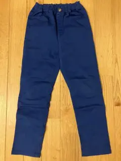 GU ストレッチパンツ　ストレート　130cm ブルー