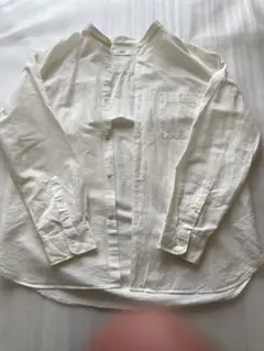 UNIQLO バンドカラーシャツ XL ホワイト