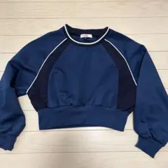 ピンクラテ トップス 長袖 セットアップ ジャージ ネイビー 紺 130