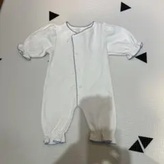 monbehe ホワイトロンパース フリル袖