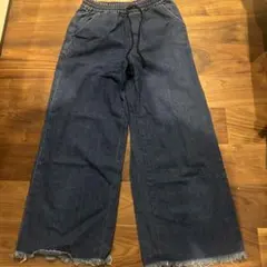 AZUL BY MOUSSY ダークデニム ワイドパンツ