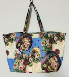 ムチャチャあちゃちゅむ フラワーフェイス 特大トートバッグ