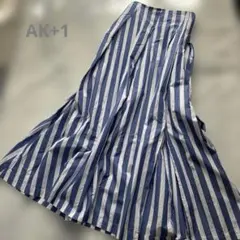 【美品】AK+1 Demi-Luxe BEAMS ストライプ フレアスカート