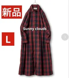新品✨サニークラウズ 赤いチェックのワンピース 【MP】秋冬