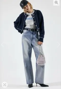 MOUSSY ライトブルーストレートデニム