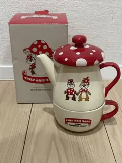 ディズニー　チップとデール　ティーポット・カップセット