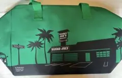 Trader Joe'sクーラーバッグ　大　グリーン　保冷　トレジョ