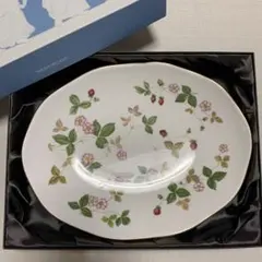 ウェッジウッド　ワイルドストロベリー　オーバルディッシュ