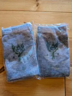 グレー 足袋型靴下 2足セット