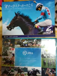 JRA 2025 カレンダー 愛すべきスター・ホースたち　2部セット