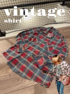 I*K様 ネルシャツ　オンブレチェックシャツ　長袖　ニルバーナ　カートコバーン