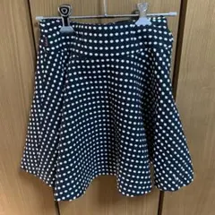 メゾピアノ冬物フレアスカート♡ドット柄