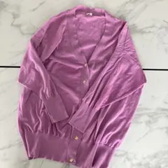 美品 イエナ リネン Vネック コットンリネン カーディガン 長袖