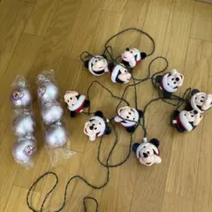 ミッキー・ミニー クリスマスライトとプリンセスオーナメントセット