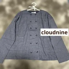 クラウドナイン ダブルボタン✕フリルジャケット M~L ネイビー