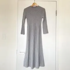 【美品】FRAY I.D グレー ニットワンピース 長袖