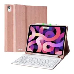 【未使用】iPad Air 5th 対応キーボードケース　カラー:ローズゴールド