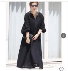 ドゥ 即完♡SARA MALLIK EMBROIDERY ドレス 黒のサムネイル