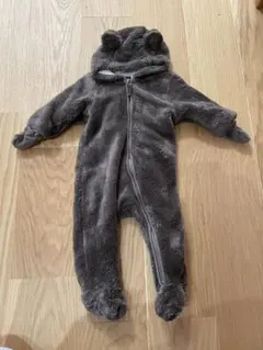 くま耳カバーオール　ロンパース