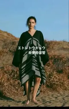 【8/31迄】未使用ETRE TOKYO ケープ ポンチョ　定価19800のサムネイル