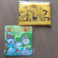 【匿名配送】新品☆スヌーピー 折りたたみエコバッグ、ジッパーバッグ ニッセイ