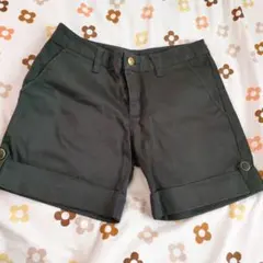 黒　ショートパンツ　ブラック　グランジ　y2k 平成ギャル