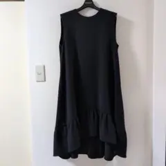 Alexander McQueen ワンピース 半袖 ブラック スリット 36 - メルカリ