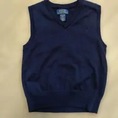 【中古】Polo Ralph Lauren ニットセーター 3/3T ネイビー