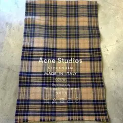 Acne Studios チェック柄 ウールマフラー イタリア製のサムネイル