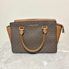 MICHAEL KORS ブラウンショルダーバッグ